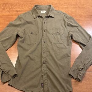 Faherty knit seasons shirt Pine